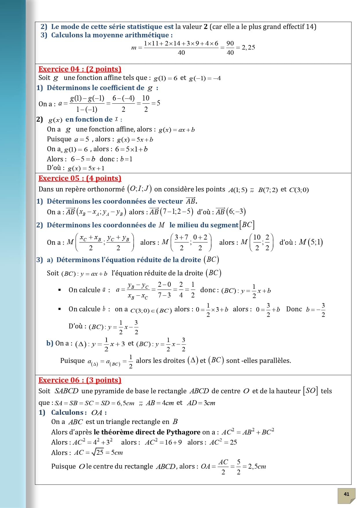 Page d'examen 15